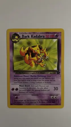 Pokemon TCG Dark Kadabra 39/82 Team Rocket Unlimited Non-Holo Regular NM - Image 3