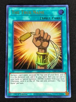 YUGIOH THE TRUE NAME LED7-EN014 1ST ULTRA (NM) - Image 1