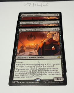Magic the Gathering MTG Fire Nation Salvagers x3 Rare Cards NM/M Avatar - Image 1