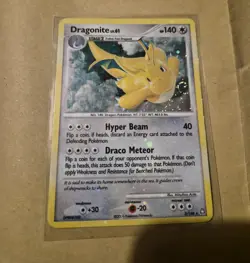 Pokemon Dragonite Holo Rare Card Legends Awakened 2/146 🩸holo Bleed🌀2x Swirl🌀 - Image 1