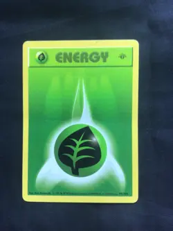 Pokemon Cards: Base Set 1st Edition Common: Grass Energy 99/102 - Image 1