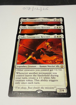 Magic the Gathering MTG Suki, Courageous Rescuer x3 Rare Cards NM/M Avatar - Image 1
