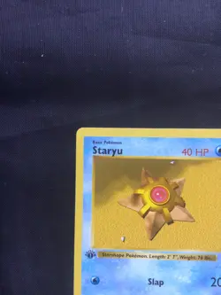 Pokemon Cards: Base Set 1st Edition Common: Staryu 65/102 - Image 2
