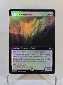 MTG Crystal Barricade (Extended Art) Foil - Foundations - Image 1