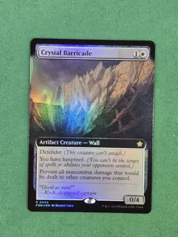 MTG Crystal Barricade (Extended Art) Foil - Foundations - Image 3