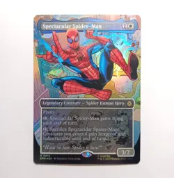 Magic the Gathering Spectacular Spider-Man R 0014 Foil Full Art Borderless, SPM - Image 1
