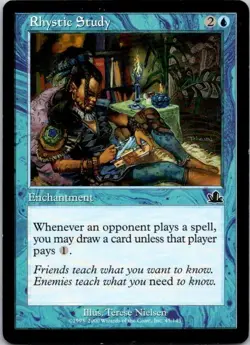MTG Magic The Gathering Rhystic Study Prophecy Played See Scan A - Image 1