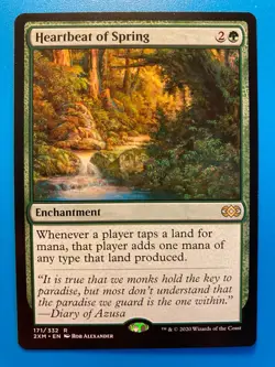 MTG 1x Heartbeat of Spring # 171 Double Masters Magic the Gathering Card x1 NM - Image 1