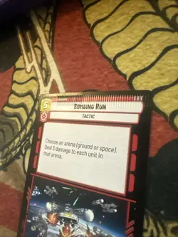 Star Wars Unlimited Bombing Run Sparks If Rebellion Crimp Misprint Error Card - Image 2