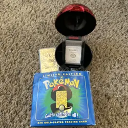 Pokemon 23K Gold Plated Trading Card Blue Togepi 1999 Burger King OPEN SEE PICS - Image 1