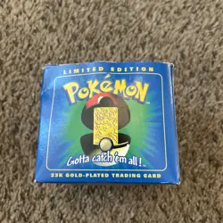 Pokemon 23K Gold Plated Trading Card Blue Togepi 1999 Burger King OPEN SEE PICS - Image 4