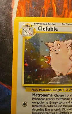 Clefable 1/64 Jungle Unlimited Rare Holo LP ++/NM Vintage Pokemon TCG ?? - Image 2