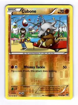 Cubone XY - BREAKthrough #77 (2015) Common Reverse Holo NM Pokemon - Image 1