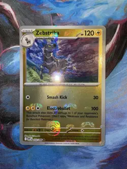 Zebstrika 032/086 - Master Ball - Reverse Holo - White Flare - Pokemon TCG - NM - Image 1