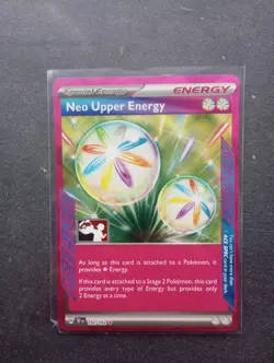 Pokemon TCG Neo Upper Energy 162/162 Temporal Forces Ace Spec Prize pack Stamped - Image 1