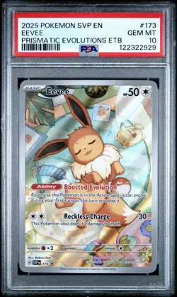 Evee Promo Prismatic Evolutions ETB PSA 10 Pokemon Card - Image 1