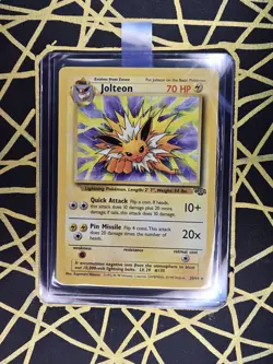🔥 Jolteon 20/64 🔥 Original Jungle Set Non Holo Rare Pokemon Card WOTC 1999 - Image 1
