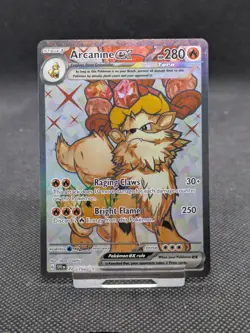 Pokemon TCG Arcanine Ex 224/198 Scarlet & Violet Base Set Ultra Rare NM - Image 1