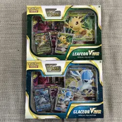 Pokemon TCG Glaceon & Leafeon VSTAR Special Collection Box SET - Factory Sealed - Image 1