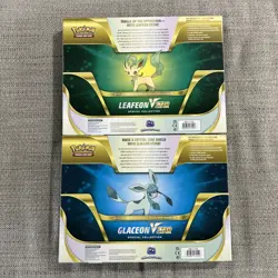 Pokemon TCG Glaceon & Leafeon VSTAR Special Collection Box SET - Factory Sealed - Image 2
