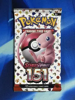 Pokemon English 151 Booster Pack Lot X4 2023 Scarlet & Violet Nm Mint Mew - Image 2