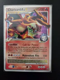 2009 Pokemon Charizard G LV.X #DP45 Diamond and Pearl Black Star Promo Holo Rare - Image 1
