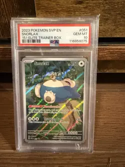 (PSA 10) Pokemon: S&V 151 - Snorlax #SVP051 [Elite Trainer Box Promo] - Image 1