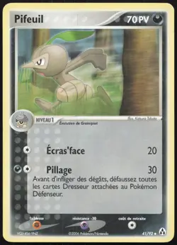 Carte Pokemon Pifeuil 41/92 Createurs de legendes Francais - Image 1