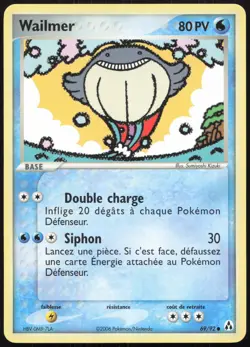 Carte Pokemon Wailmer 69/92 Createurs de legendes Francais - Image 1