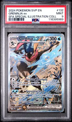 2024 POKEMON SVP PROMO SPECIAL ILLUSTRATION COLLECTION #132 GRENINJA EX PSA 9 - Image 1