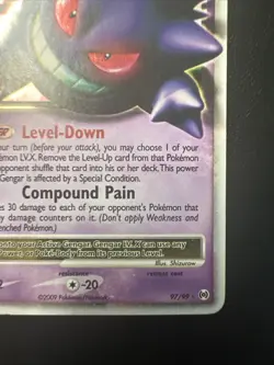 Pokemon Gengar LV.X Holo Rare Card Arceus 97/99 - Image 5