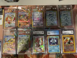 Pokemon Slab Collection TAG 10 Eeveelutions + Evolving Skies Promo, Entei CGC 10 - Image 3