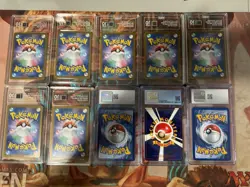 Pokemon Slab Collection TAG 10 Eeveelutions + Evolving Skies Promo, Entei CGC 10 - Image 4