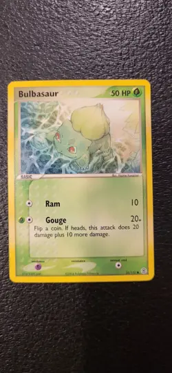 BULBASAUR 55/112 - NON-Holo - Fire Red & Leaf Green - 2004 Pokemon Card - NM - Image 1