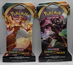 Pokemon Sword and Shield Darkness Ablaze Sleeved Booster Pack - Image 1