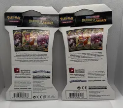 Pokemon Sword and Shield Darkness Ablaze Sleeved Booster Pack - Image 2