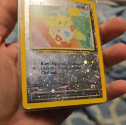 Togepi Reverse Holo 4/18 Southern Islands Promo Rare Pokemon Card - Image 5