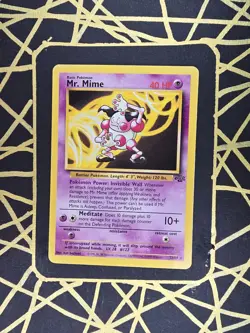 🔥 Mr. Mime 22/64 🔥 Original Non Holo Rare Jungle Set Pokemon Card WOTC 1999 - Image 2