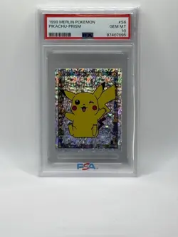 1999 Merlin Pokemon PIKACH-Prism #S6 Gem Mt PSA 10 - Image 1