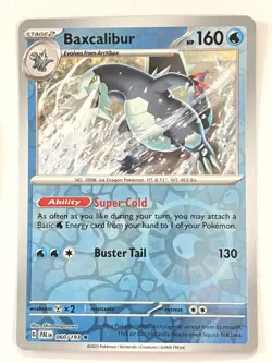 Baxcalibur 060/193 Reverse Holo Rare Paldea Evolved Pokemon Pack Fresh Near Mint - Image 1