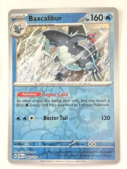 Baxcalibur 060/193 Reverse Holo Rare Paldea Evolved Pokemon Pack Fresh Near Mint - Image 3