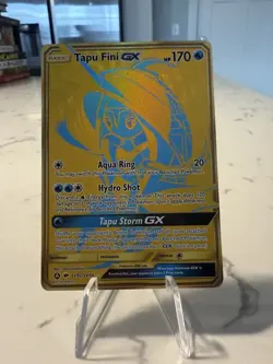 Tapu Fini GX SV92/SV94 Full Art Holo Pokemon TCG Hidden Fates Shiny Vault Card - Image 1