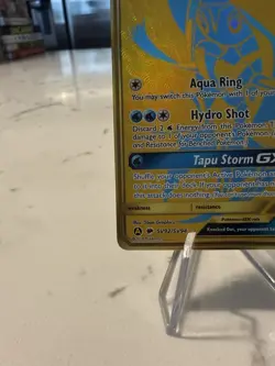 Tapu Fini GX SV92/SV94 Full Art Holo Pokemon TCG Hidden Fates Shiny Vault Card - Image 4
