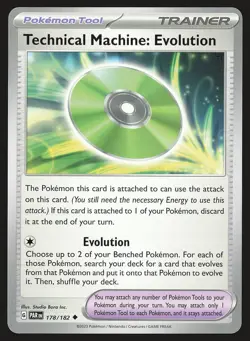 SV04: Paradox Rift Technical Machine: Evolution #178/182 Uncommon Pokemon Card - Image 1