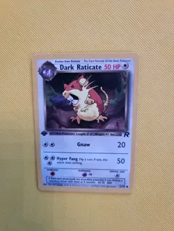 Pokemon Card Dark Raticate 51/82 Team Rocket 1st Edition Non Holo Excellent Cond - Image 2