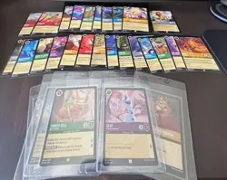 Disney Lorcana TCG 2023 the First Chapter Card Lot (32 Cards) - Image 1
