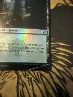 Mtg Magic Forgotten Realms Foil Misprint Missing Ink Error Card - Image 2