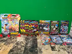 LOT OF 15 ASSORTED PACKS OF POKEMON CARDS NEW IN SEALED PACKS - Image 1