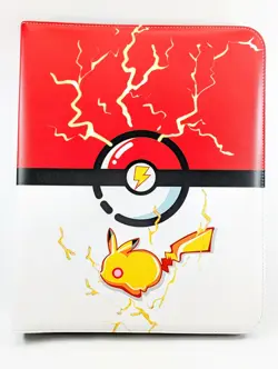 Pikachu Pokeball Card Binder - Pokemon 900 Card Binder - Red and White Binder - Image 2
