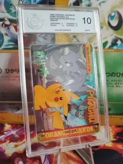 Pokemon Card 226 Machoke Pikachu Rhydon Carddass Vending Japanese PGS PSA 10 - Image 1
